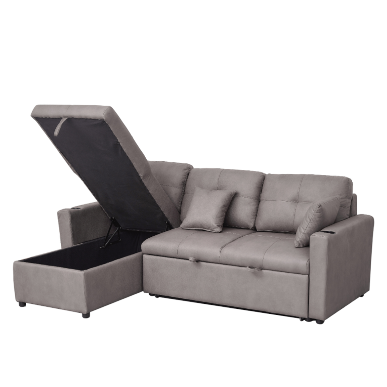 Romy Sofa Bed with Storage Chaise